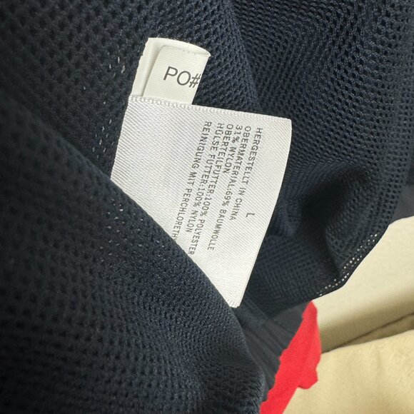 Nautica Windbreaker Jacket Colorblock Blue & Red & White Size L - Picture 12 of 14